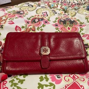 Leather Tory Burch Wallet